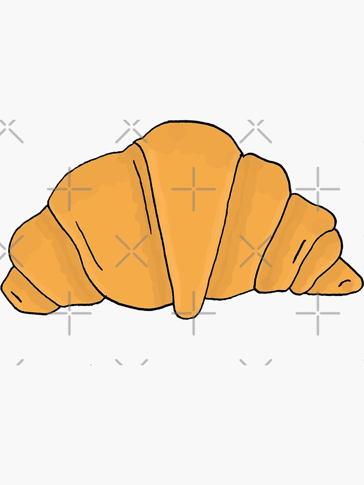 “Croissant” Sticker by elkwood | Redbubble