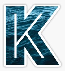 The Letter "K" Ocean Sticker