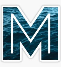 The Letter "M" Ocean Sticker
