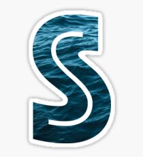 The Letter "S" Ocean Sticker