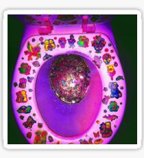 Lisa Frank toilet Sticker
