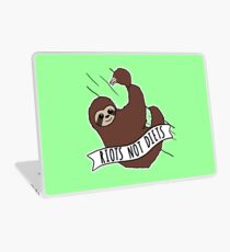 Feminist Sloth "Riots Not Diets" Anti-Diet Sloth Laptop Skin