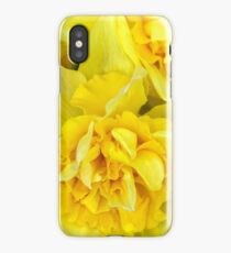 Yellow daffodils macro iPhone Case/Skin