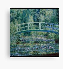 Claude Monet - Water Lilies and Japanese Bridge (1899) Impressionism Canvas Print
