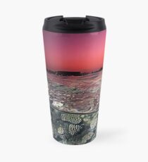 Sunset Over the Red Sea Reef Travel Mug