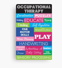Pediatric Occupational Therapy Collage Canvas Print