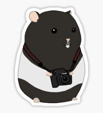 Hamster Photographer Sticker