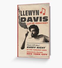 Llewyn Davis Live in Concert Greeting Card
