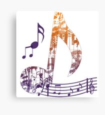 Musik ist in meiner Seele. Leinwanddruck