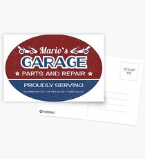 Mario's Garage Postcards