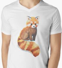 Red Panda Men's V-Neck T-Shirt