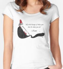Camiseta entallada de cuello redondo Rumi Quote