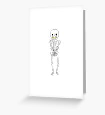 Little Skeleton Greeting Card