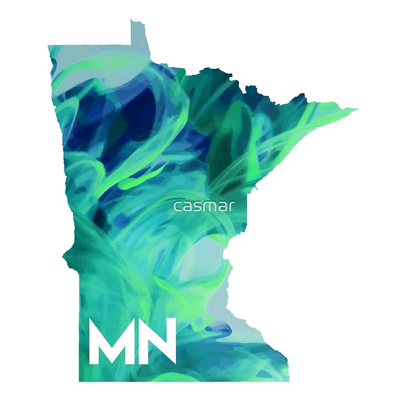 "Minnesota outline" by casmar | Redbubble