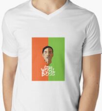 Worl Boss Men's V-Neck T-Shirt