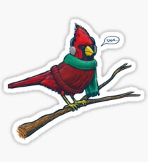 Annoyed IL Birds: The Cardinal Sticker