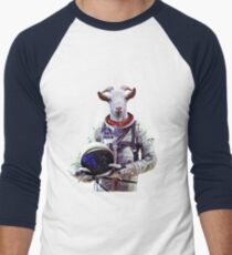 Goat Astronaut In Space Men's Baseball ¾ T-Shirt