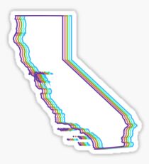 Neon California Sticker