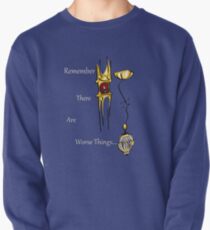 Sudadera sin capucha Hay cosas peores (Fantasma)
