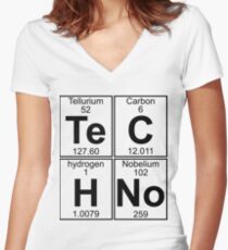 Techno Bag? Techno everything! Women's Fitted V-Neck T-Shirt