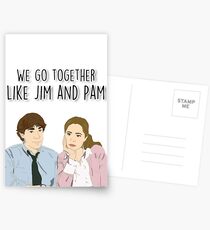 We go together like Jim and Pam Postcards