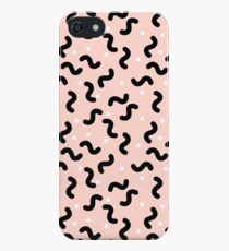 Black & Pink Memphis Squiggles iPhone SE/5s/5 Case