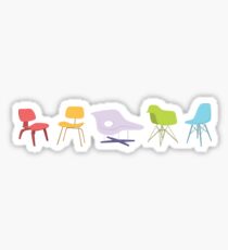 Ray & Charles Eames Chairs Classic Design Sticker