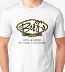 Biff's Hotel and Casino - Back to the Future (Black and Yellow) Unisex T-Shirt