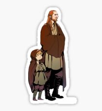 Qui Gon and Padawan Sticker
