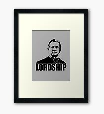 Downton Abbey Lordship Robert Crawley Tshirt Framed Print