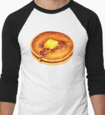 Pancakes Pattern Men's Baseball ¾ T-Shirt