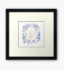 What If You Fly Floral Quote Framed Print