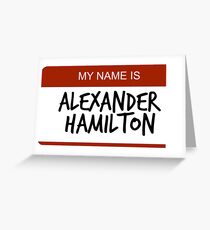Hamilton Nametag 1 Grußkarte