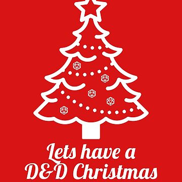 D20 Dice Christmas Tree - Dnd Christmas Tree - Sticker