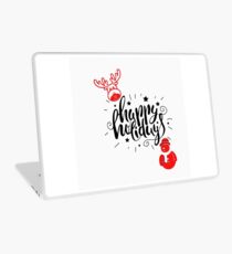 Happy Holidays Laptop Folie