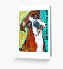 Boxer Greeting Card