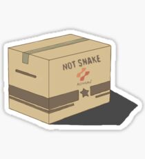 Solid snake box Sticker