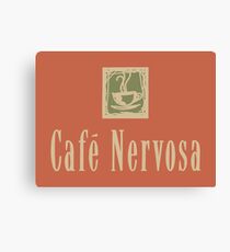 Cafe Nervosa sign – Frasier, Seattle Canvas Print