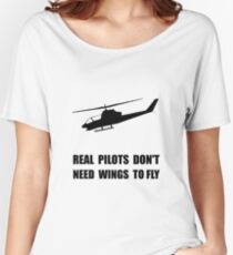Helicopter Pilot Wings Women's Relaxed Fit T-Shirt