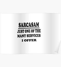 Sarcasm - Funny Design Poster