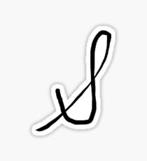 S Initial Sticker