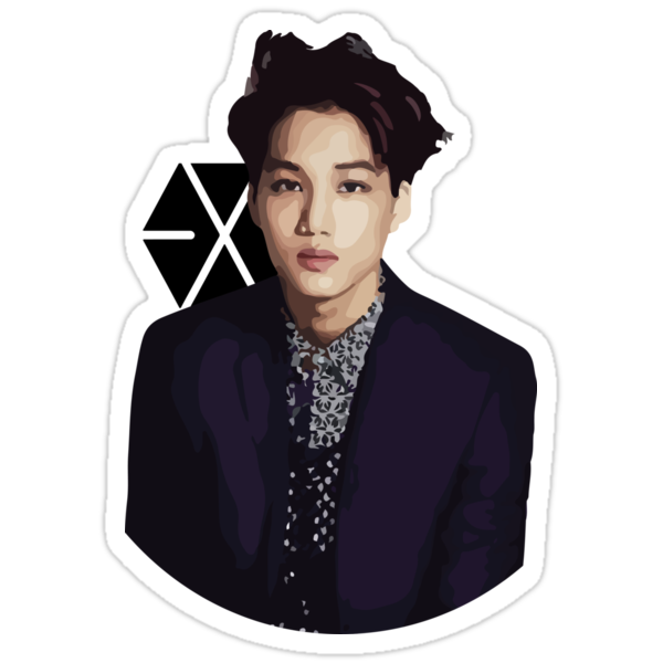 exo kai stickers by scissorcrazy redbubble