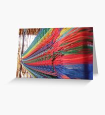 Mexican loom of color Greeting Card