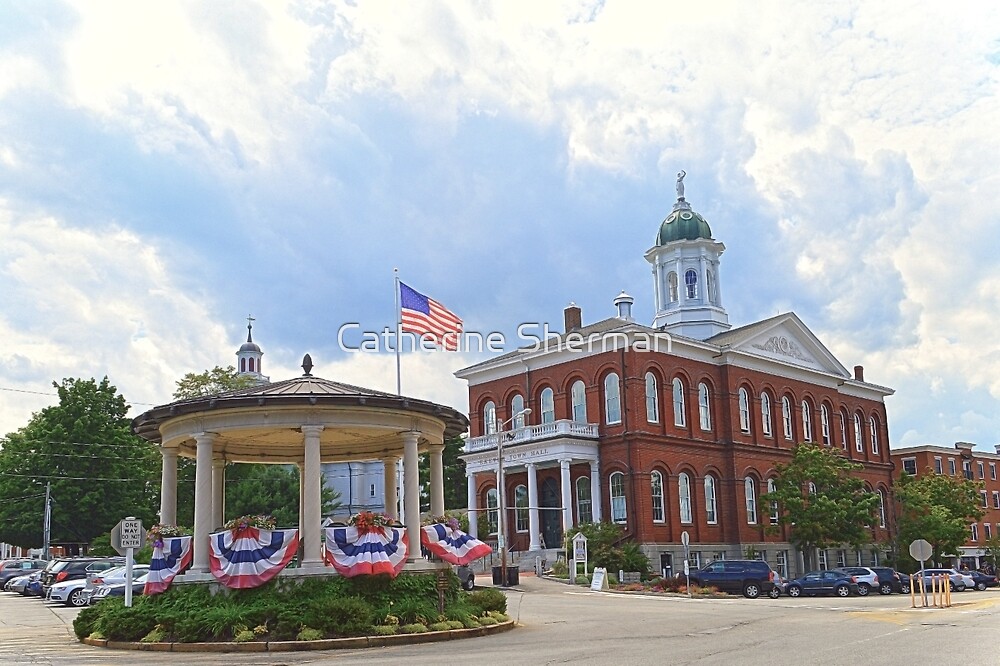 "Exeter, New Hampshire, Town Hall" by Catherine Sherman Redbubble