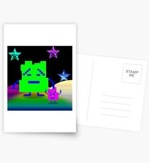 Mooninites are here for your silk pillowcases Postcards