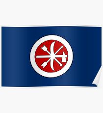 Flag of the Choctaw Brigade Poster