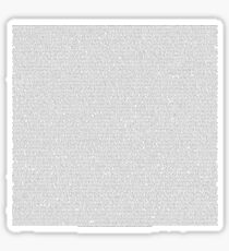 entire shrek script Sticker