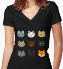 Thunderclan Women's Fitted V-Neck T-Shirt