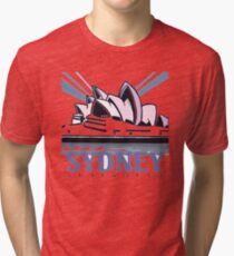 Opera House Sydney pop art design Tri-blend T-Shirt