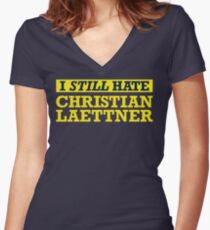 I STILL Hate Christian Laettner Women's Fitted V-Neck T-Shirt